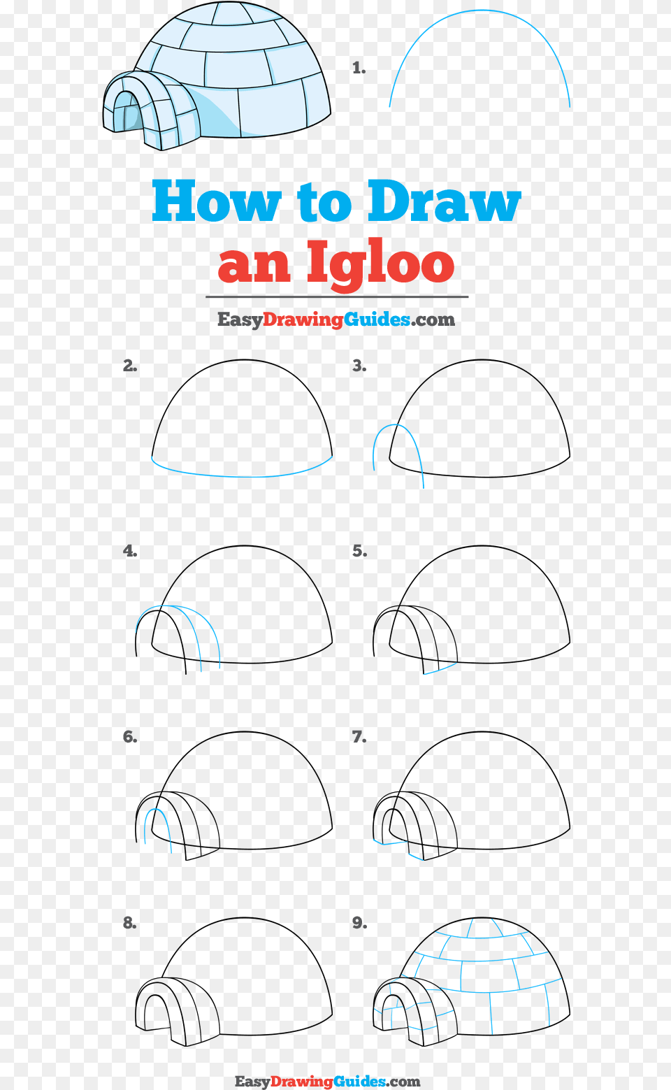 How To Draw Igloo, Nature, Outdoors, Advertisement, Poster Free Png Download