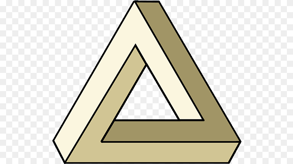 How To Draw Impossible Triangle Impossible Triangle Drawing Free Transparent Png