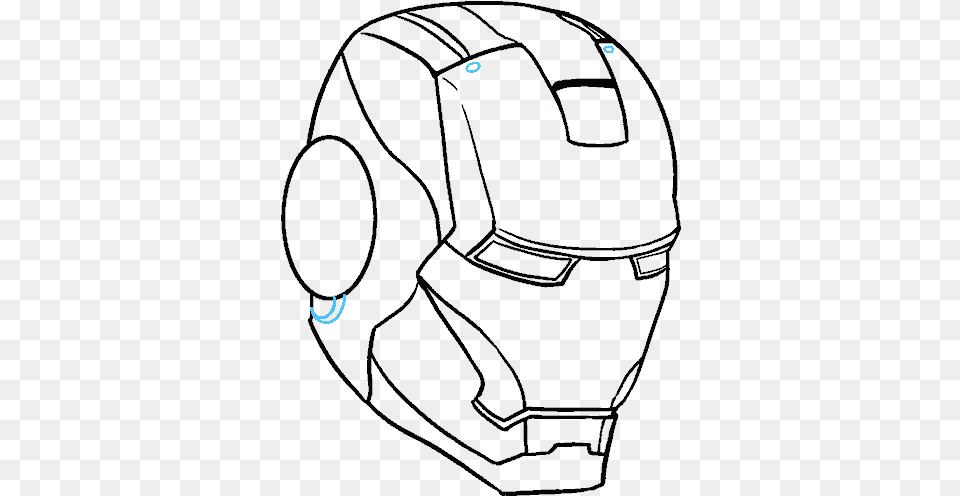 How To Draw Iron Man In A Few Easy Steps Iron Man Face Sketch, Bag, Clothing, Glove, Backpack Png