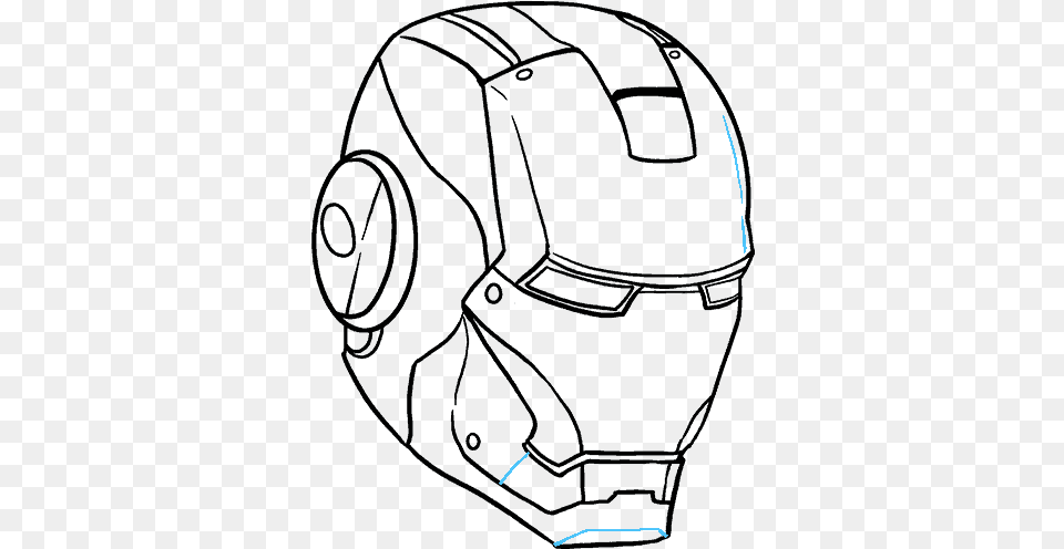 How To Draw Iron Man In A Few Easy Steps Iron Man Face Sketch, Ball, Crash Helmet, Football, Helmet Free Transparent Png