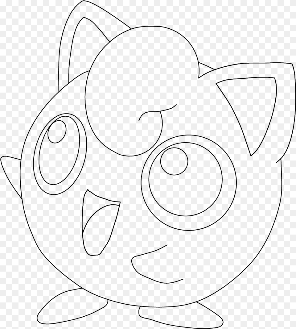 How To Draw Jigglypuff Step Drawing, Gray Free Png