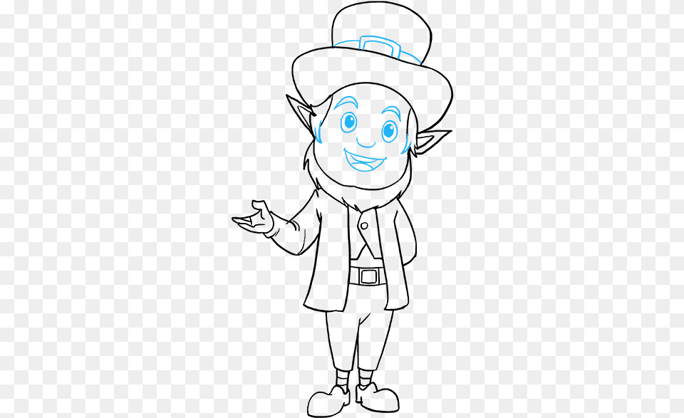 How To Draw Leprechaun Cartoon, Art, Face, Head, Person Free Png