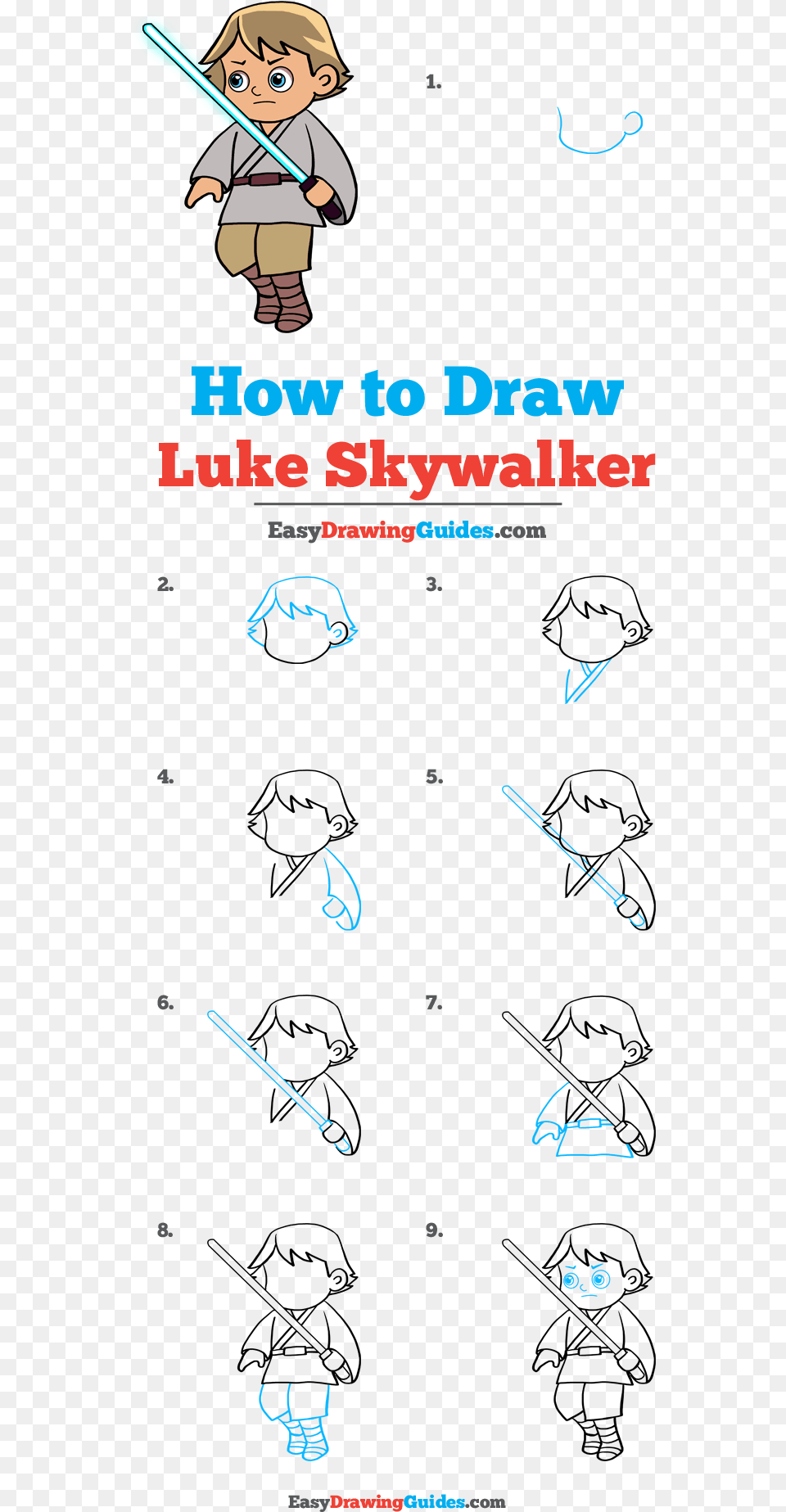 How To Draw Luke Skywalker, Baby, People, Person, Book Free Png