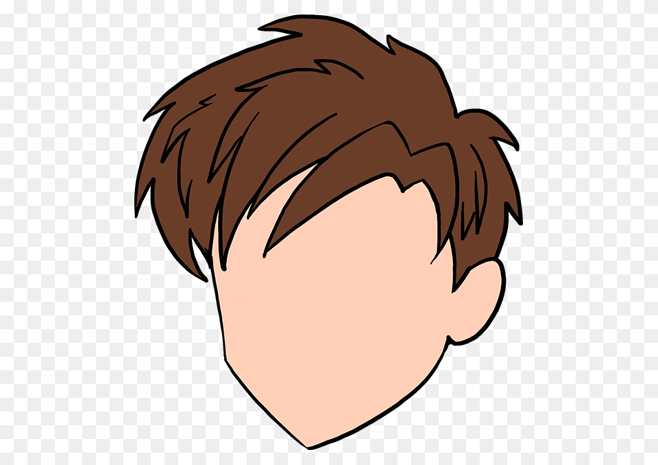 How To Draw Manga Hair Really Easy Drawing Tutorial, Photography, Person, Face, Head Free Transparent Png