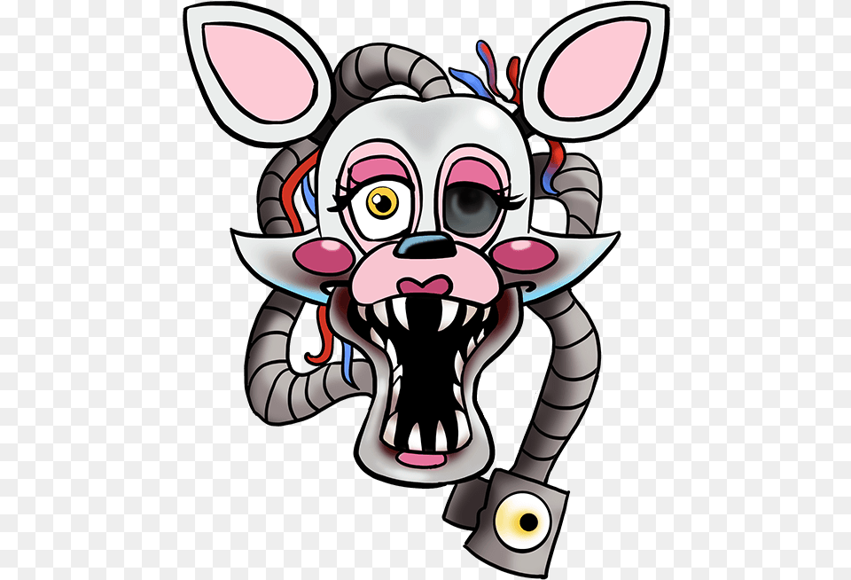 How To Draw Mangle From Five Nights At Freddy S Fnaf Drawing Easy Mangle, Book, Comics, Publication, Baby Free Png