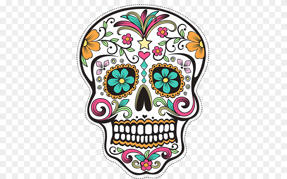 How To Draw Mexican Sugar Skulls, Art, Doodle, Drawing, Graphics Free Png