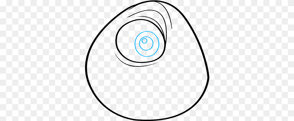 How To Draw Mike Wazowski From Monsters Inc, Spiral, Coil Png