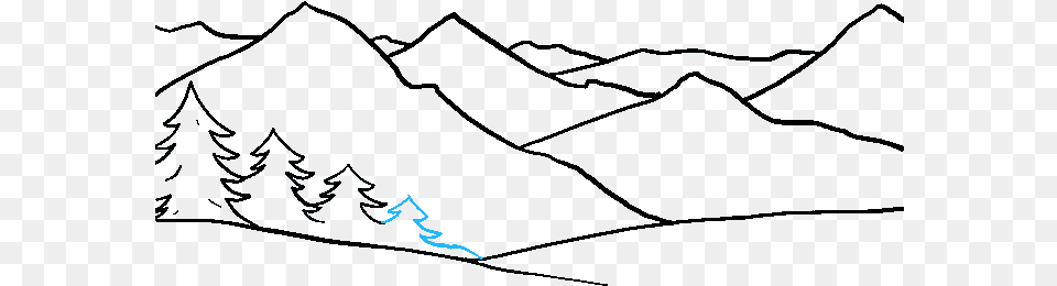 How To Draw Mountains Mountains Drawing, Outdoors, Nature Free Transparent Png