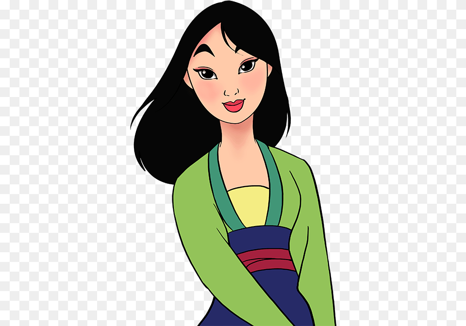 How To Draw Mulan Mulan Drawing Step By Step, Adult, Person, Gown, Formal Wear Free Transparent Png