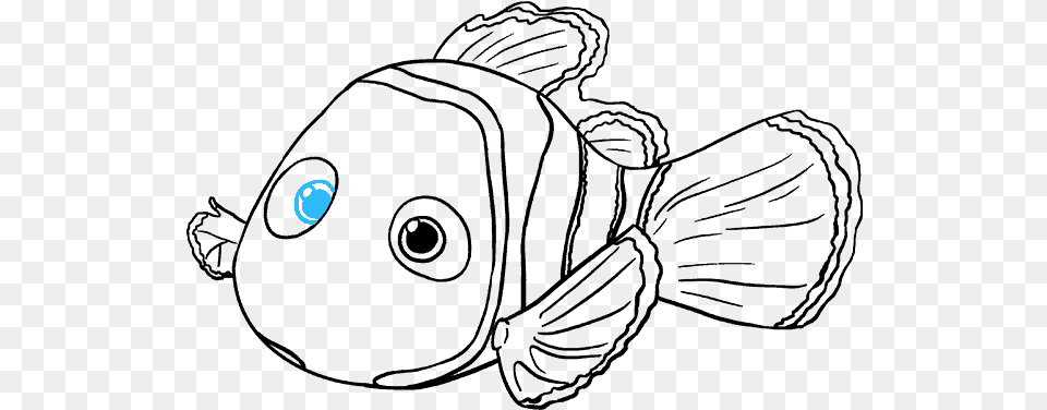 How To Draw Nemo Nemo Black And White, Person, Animal, Sea Life, Fish Png