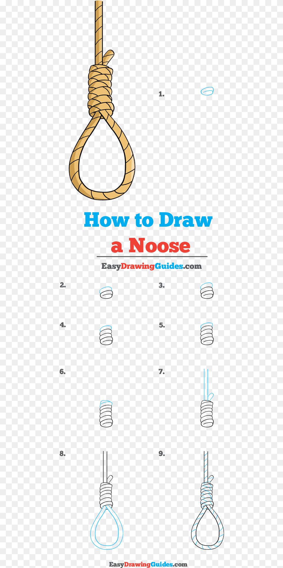How To Draw Noose, Rope, Knot Free Png