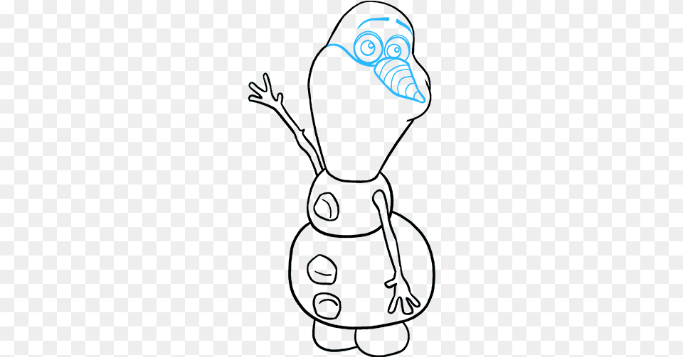 How To Draw Olaf From Frozen, Clothing, Hat, Art, Sticker Free Png Download