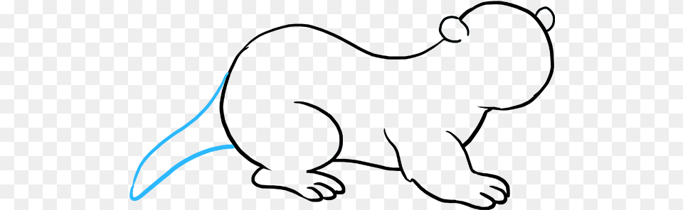How To Draw Otter Otter Drawing Easy, Animal, Mammal, Wildlife Free Png