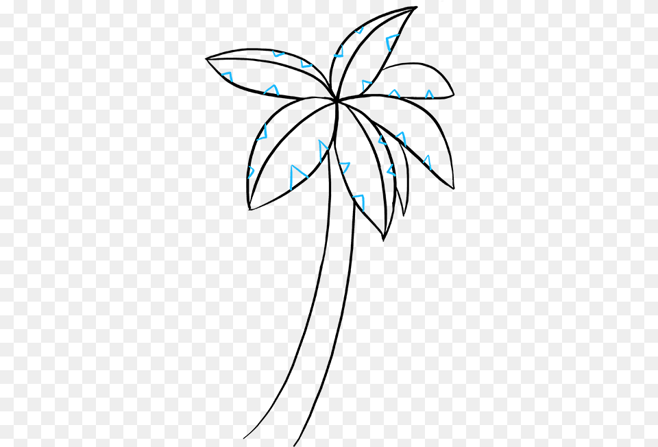 How To Draw Palm Tree Easy Cartoon Palm Tree, Paper, Text Free Transparent Png