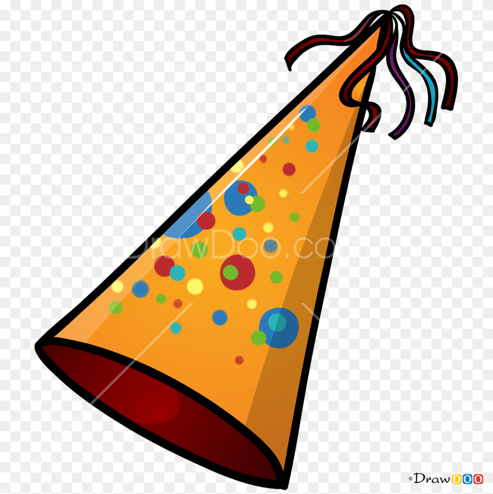 How To Draw Party Hat Hats Transparent Party Hat Drawing, Clothing, Party Hat Free Png Download