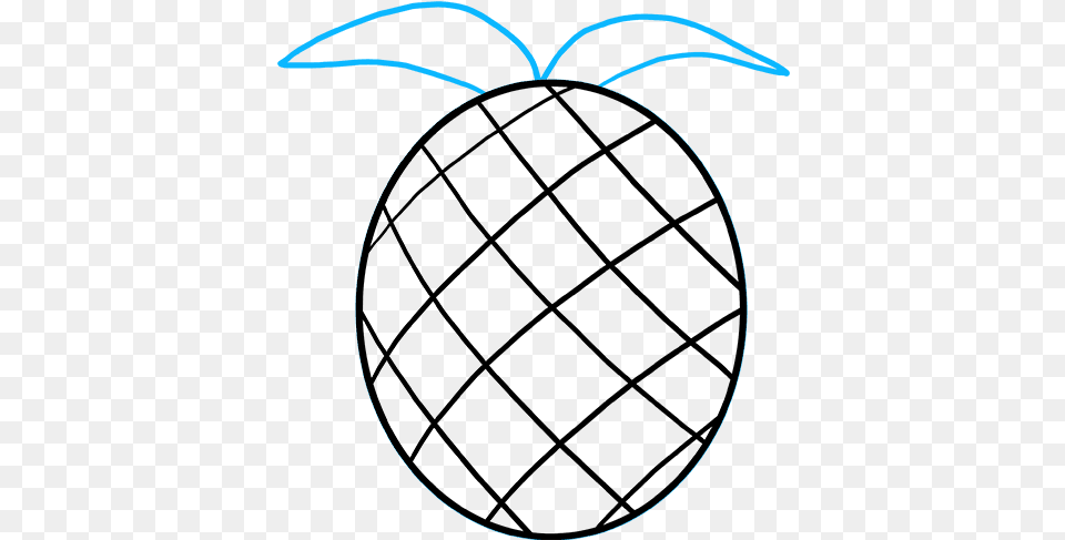 How To Draw Pineapple Pineapple Drawing, Egg, Food Free Png