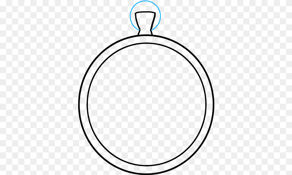 How To Draw Pocket Watch Easy Pocket Watch Drawing Free Png