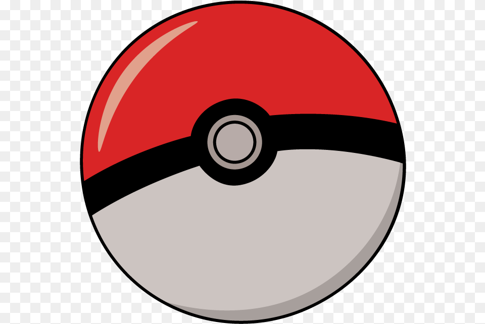 How To Draw Pokeball Step By Step Cd, Sphere, Disk Free Png Download