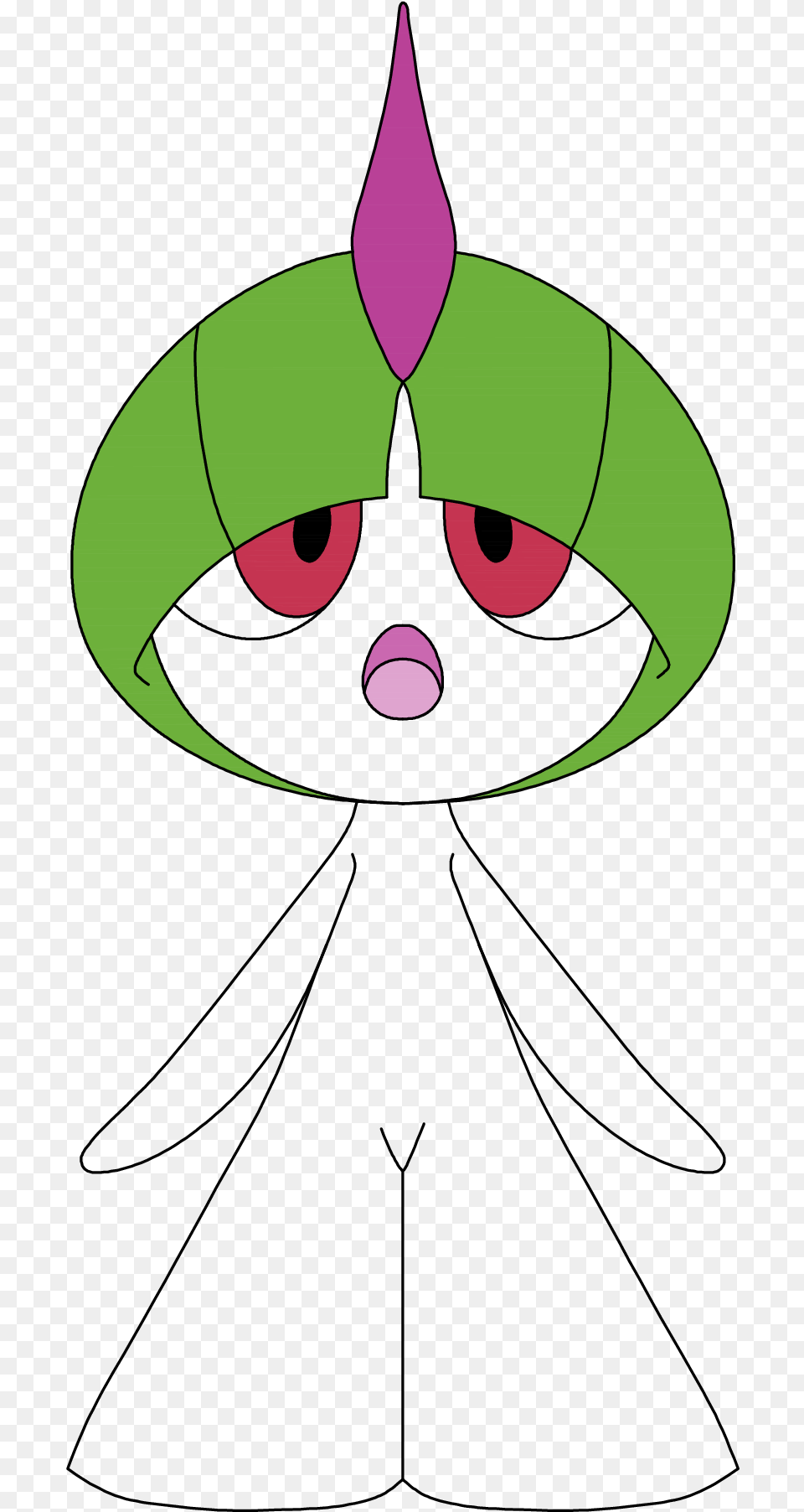 How To Draw Pokemon Ralts Done And Colored Illustration, Astronomy, Moon, Nature, Night Free Png Download