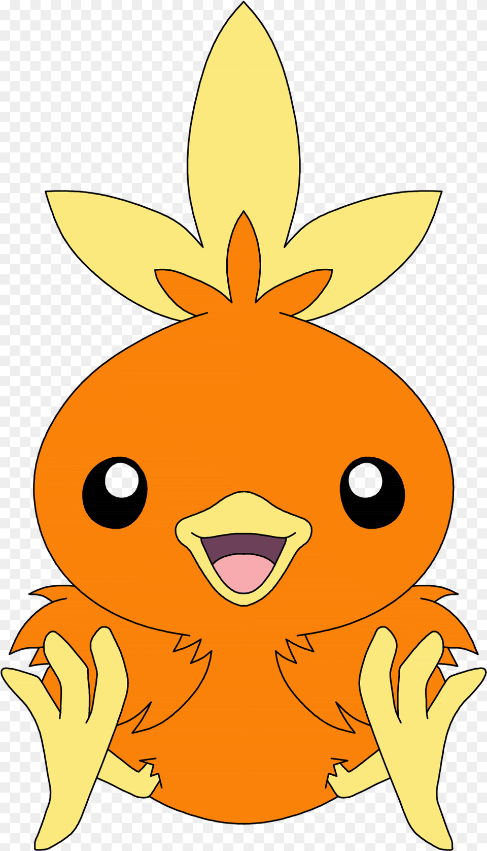 How To Draw Pokmon Torchic In 10 Steps Easy Pokemon Drawing With Colour, Animal, Fish, Sea Life, Shark Free Png