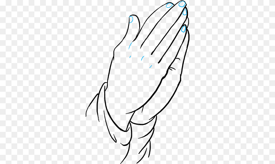 How To Draw Praying Hands Praying Hands To Draw, Text Free Png Download