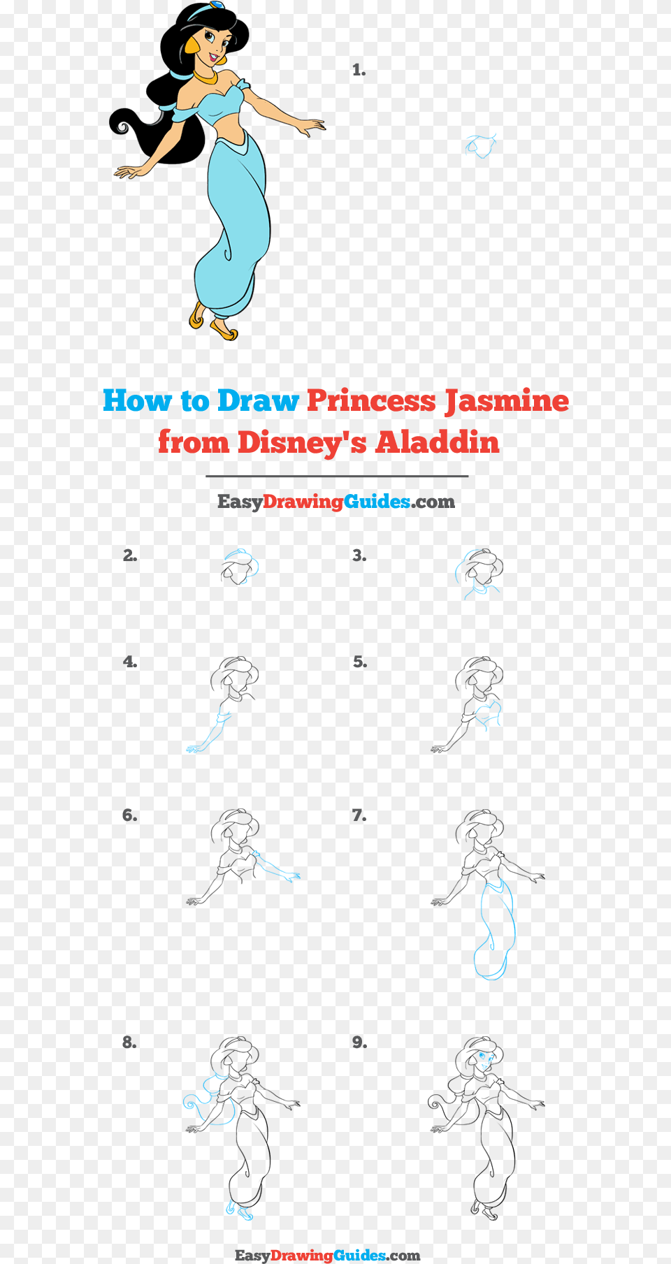 How To Draw Princess Jasmine From Disney S Aladdin Drawing, Adult, Female, Person, Woman Free Png Download