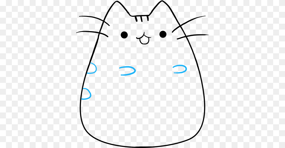 How To Draw Pusheen The Cat Drawing, Text, Person, Face, Head Png Image