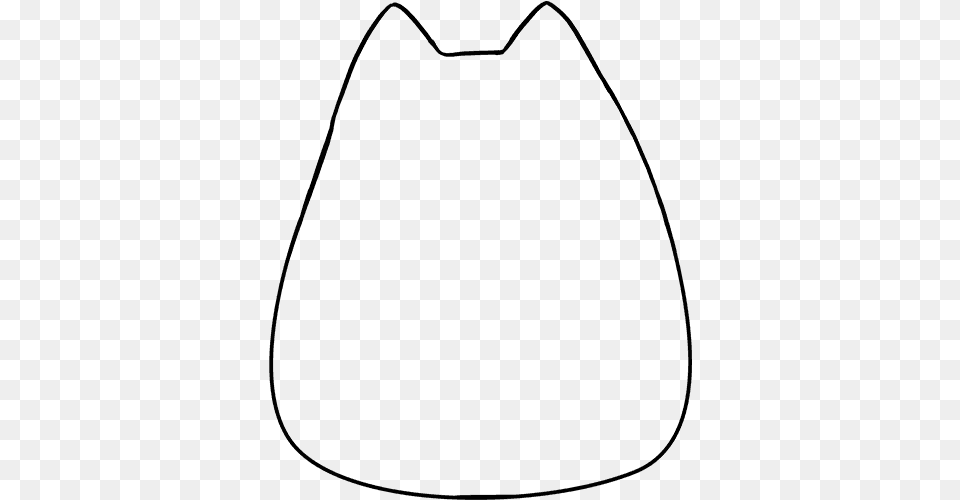 How To Draw Pusheen The Cat Line Art, Gray Free Png Download