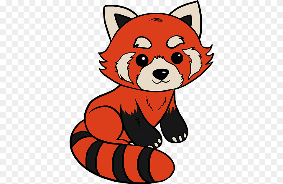 How To Draw Red Panda Easy Red Panda Drawing Step By Step, Animal, Bear, Mammal, Wildlife Free Transparent Png