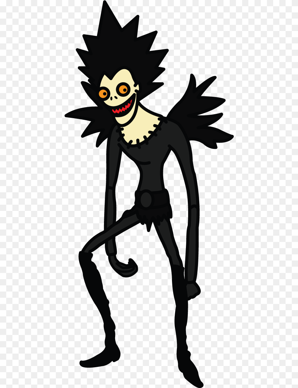 How To Draw Ryuk From Death Note Manga Easy Step, Person, Alien, Cartoon Png Image