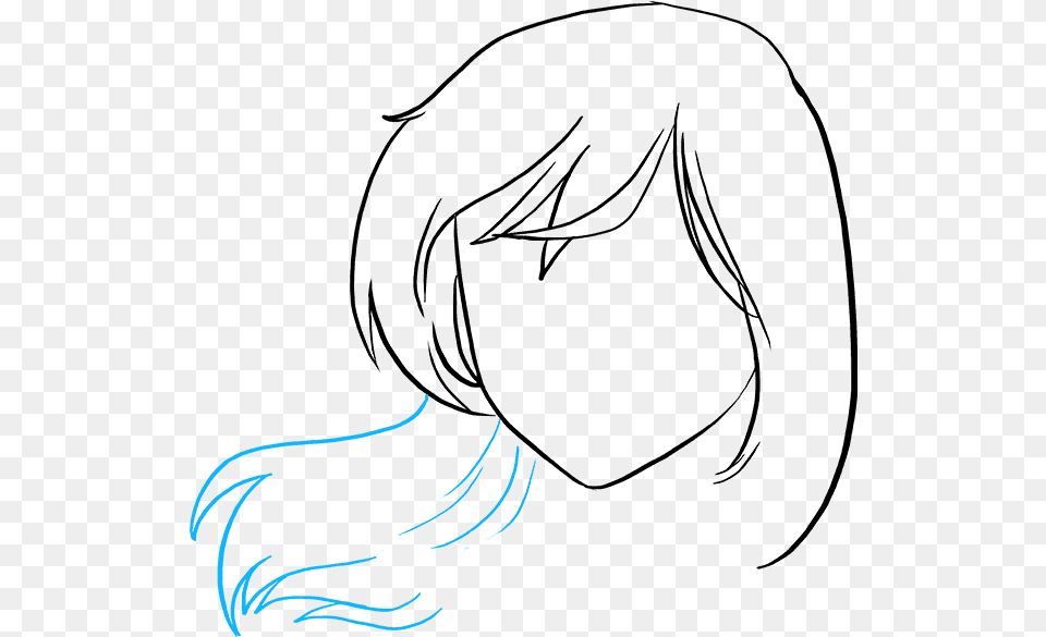 How To Draw Sad Anime Face Line Art, Pattern Png