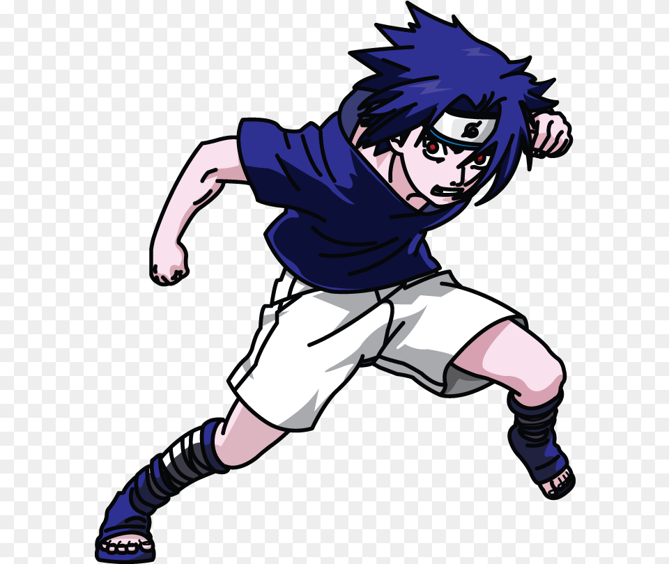 How To Draw Sasuke Uchiha From Naruto Anime Manga Easy Draw Manga Sasuke Easy, Book, Comics, Publication, Baby Png Image