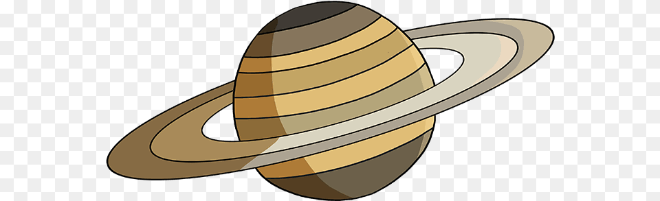 How To Draw Saturn Saturn Drawing Step By Step, Clothing, Hat, Astronomy, Outer Space Free Png