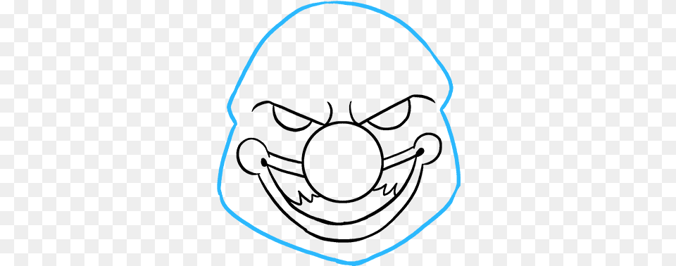 How To Draw Scary Clown Drawing, Clothing, Hat, Cap, Hardhat Png Image