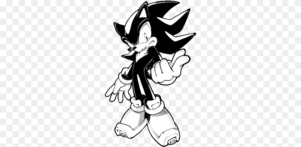 How To Draw Shadow The Hedgehog With Step By Step Drawing Sonic The Hedgehog Shadow Cloth Wall Scroll Poster, Book, Comics, Publication, Person Free Transparent Png