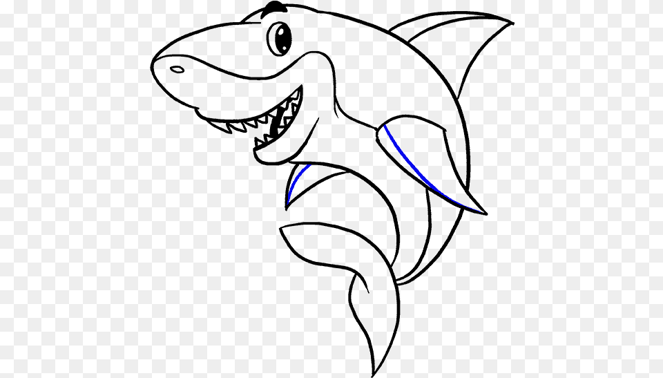 How To Draw Shark Shark Cartoon Black And White, Lighting, Astronomy, Moon, Nature Png