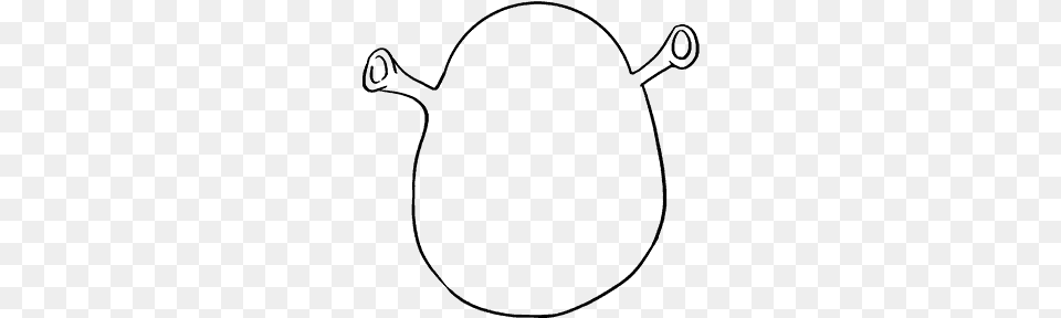 How To Draw Shrek, Gray Png