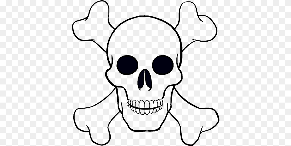 How To Draw Skull Skull Drawing Easy, Lighting Png