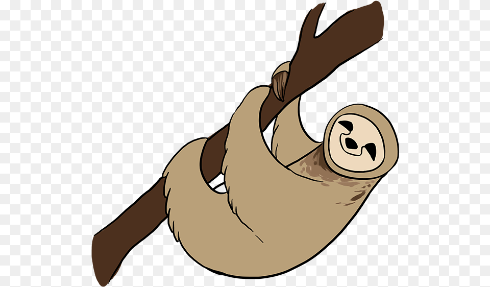 How To Draw Sloth Draw A Sloth Step By Step, Person Free Png