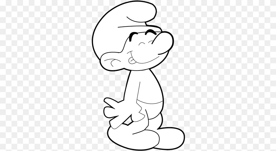 How To Draw Smurfs With Easy Step By Step Drawing Lesson Drawings Of Smurfs, Cartoon, Baby, Person Free Transparent Png