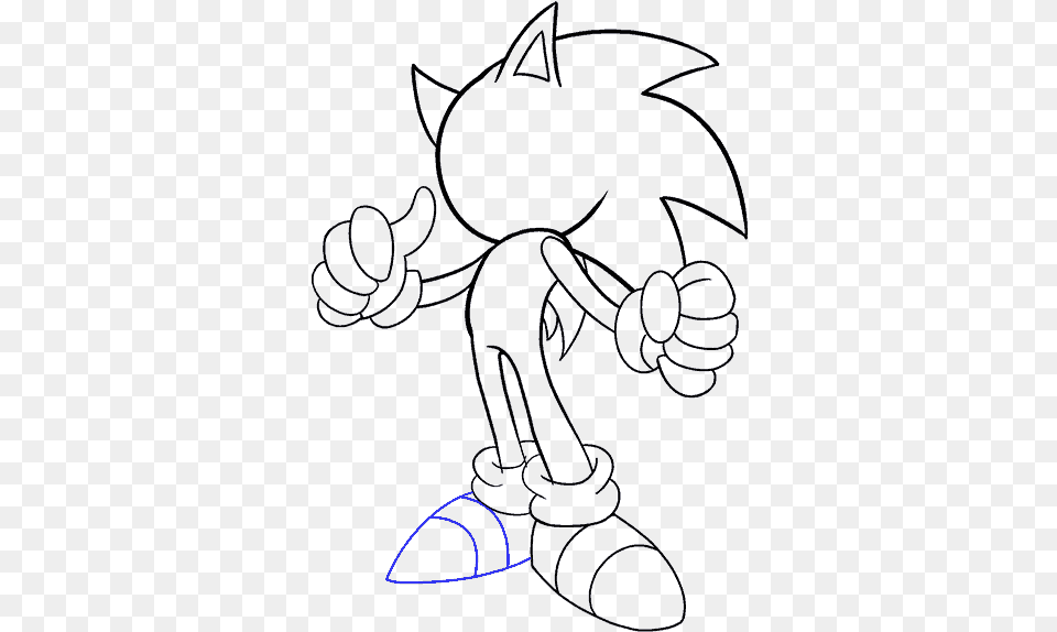 How To Draw Sonic The Hedgehog Draw A Real Sonic, Art Free Png Download