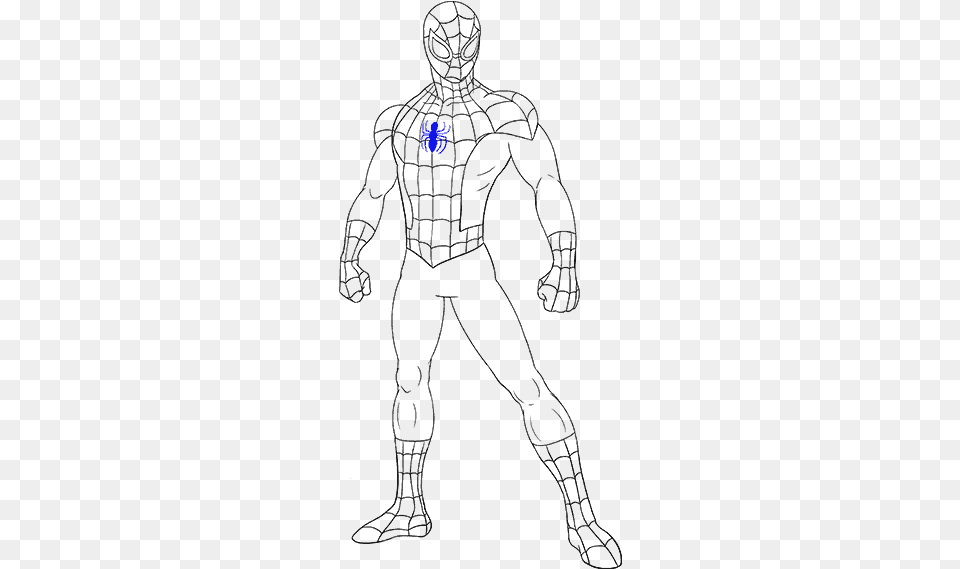 How To Draw Spiderman Sketch, Animal, Sea Life Free Png