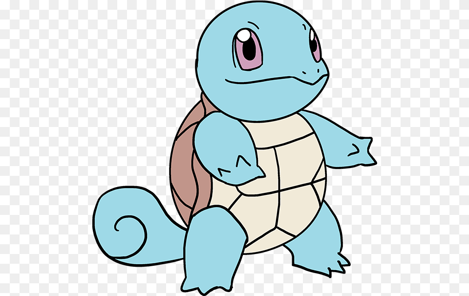 How To Draw Squirtle Pokmon Really Easy Drawing Tutorial Squirtle Pokemon Drawing, Baby, Person, Animal, Reptile Png