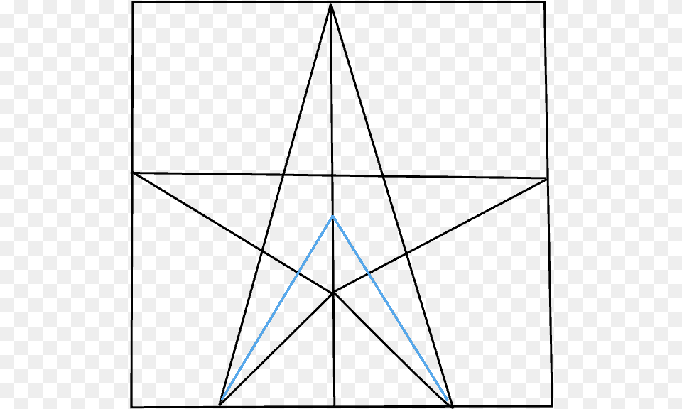 How To Draw Star, Triangle Free Png