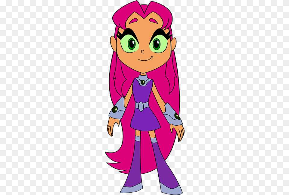 How To Draw Starfire From Teen Titans Starfire, Book, Comics, Publication, Purple Free Png Download