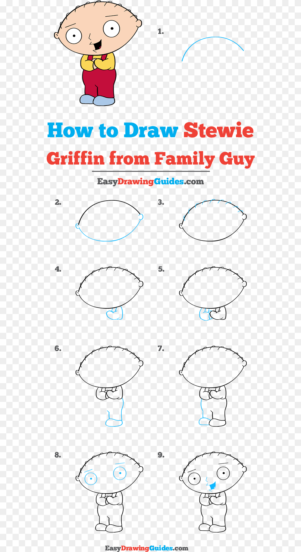 How To Draw Stewie Griffin From Family Guy Stewie Griffin Step By Step Drawing, Book, Publication, Baby, Person Png Image