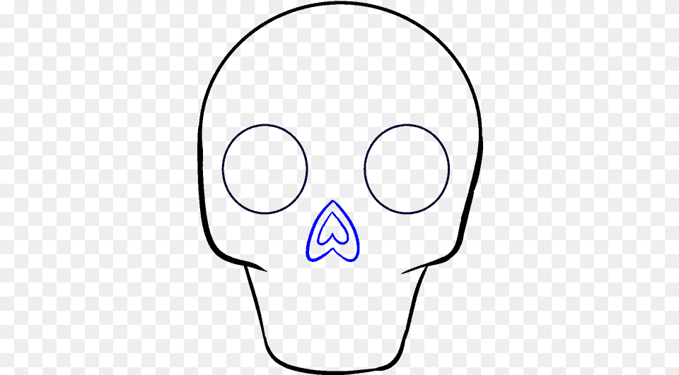 How To Draw Sugar Skull, Light, Triangle Free Png Download