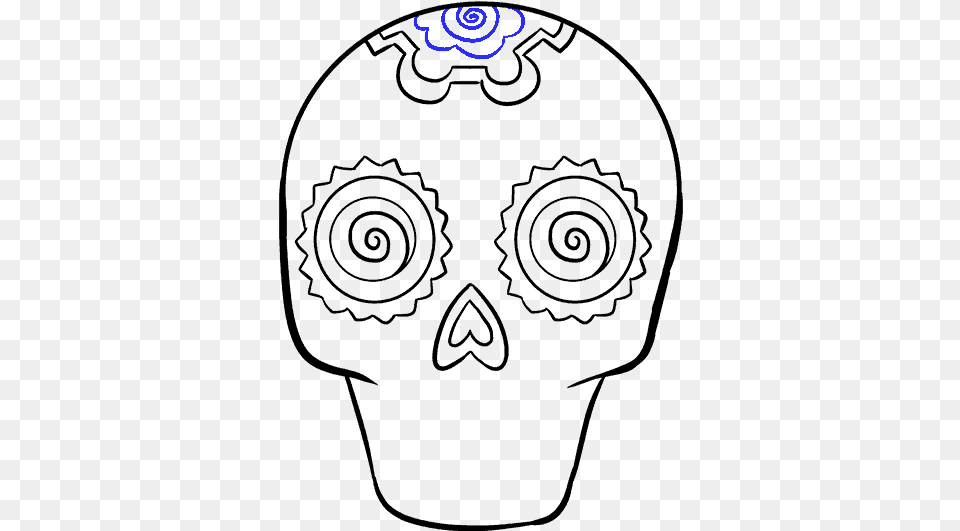 How To Draw Sugar Skull Sugar Skull Easy To Draw Free Png