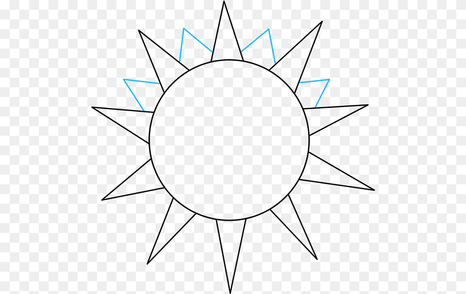 How To Draw Sun Circle, Lighting, Triangle, Nature, Night Free Transparent Png