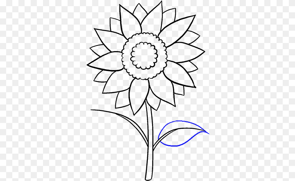 How To Draw Sunflower Aesthetic Sunflower Drawing Easy, Clothing, Hat, Baseball Cap, Cap Free Png Download